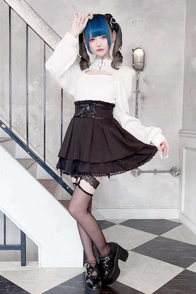 MA*RS】フロントスピンドルスカパン - ブラック size-F | 地雷系・量産