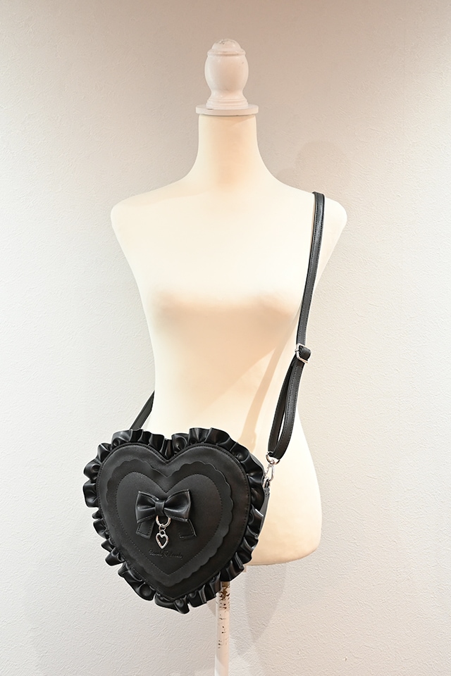 Princess Melody】ハートショルダーバッグ - ブラック size-F | 地雷系
