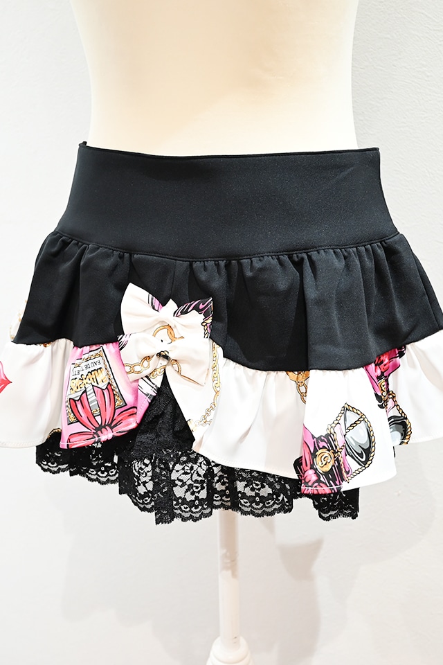 MA*RS】【通販限定販売】パフューム柄フリルスカート - ホワイト size MA*RS】【通販限定販売】パフューム柄フリルスカート - ホワイト size