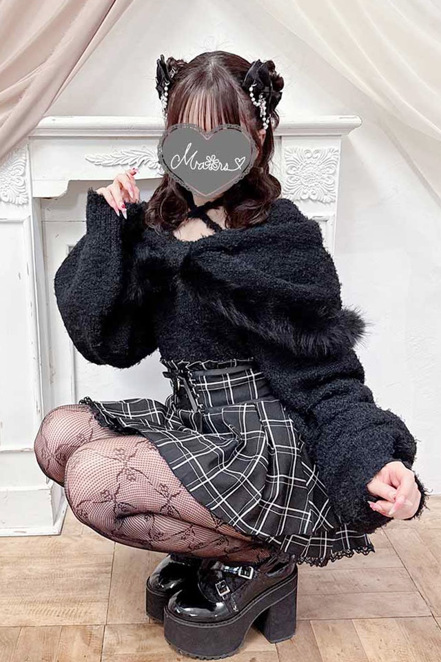 タグ付き MARS マーズ ファーおリボンワンピース ブラック ピンク シュシュ m15445760146_1.jpg?1738813839