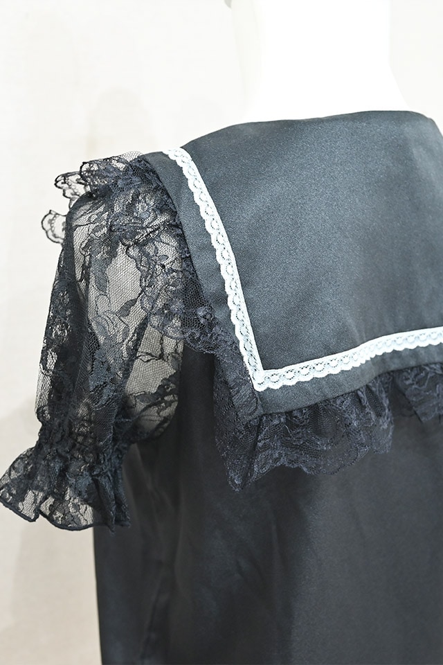 MA*RS】アーム付きクロス刺繍ブラウス - ブラック size-F | 地雷