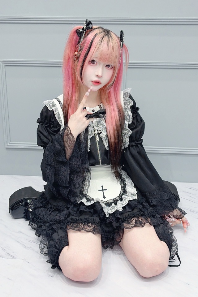 MA*RS】クロス刺繍姫袖ブラウス - ホワイト size-F | 地雷系・量産型の
