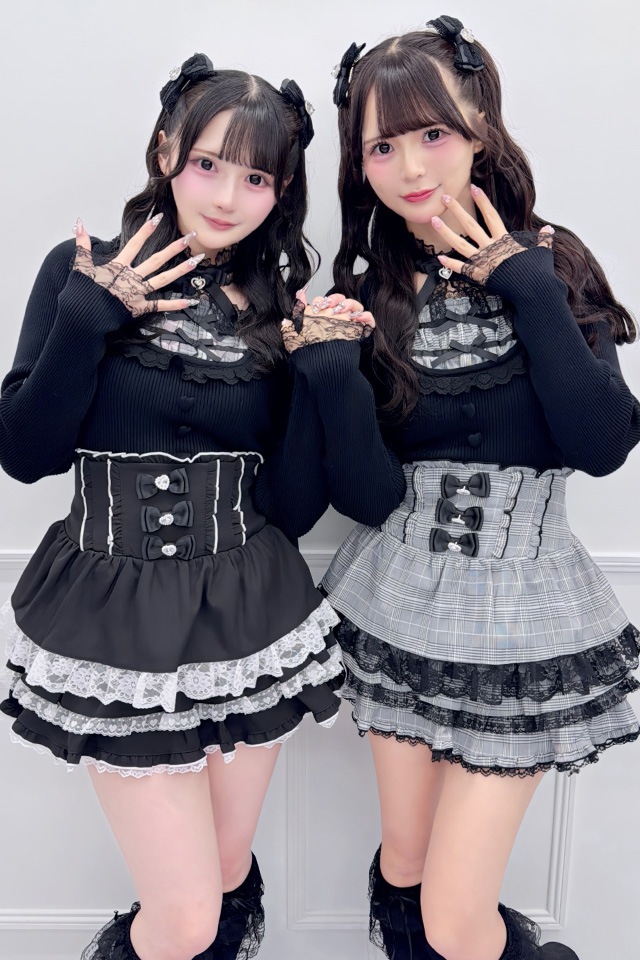 MA*RS】チョーカー付きハイゲージヨークニット - BLK/ピンク size-F