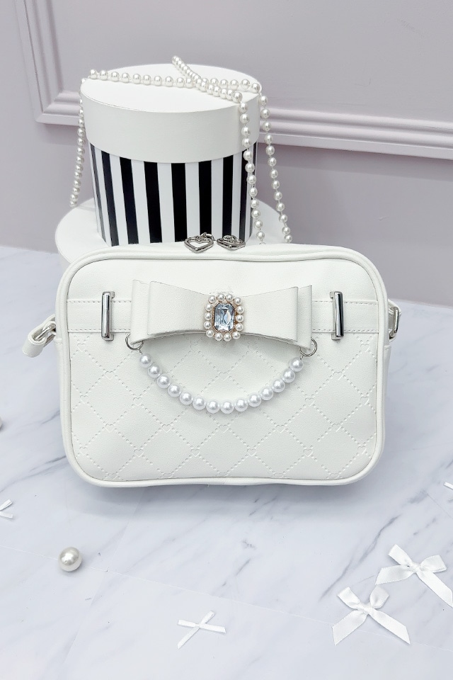 ��Princess Melody�ۥӥ��塼��ܥ󷿲������������Хå� - �ۥ磻�� size-F