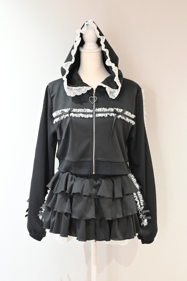 通販先行販売】【Princess Melody】りぼん×レーステープラインパーカー