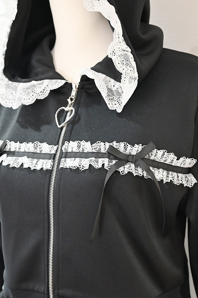 通販先行販売】【Princess Melody】りぼん×レーステープラインパーカー