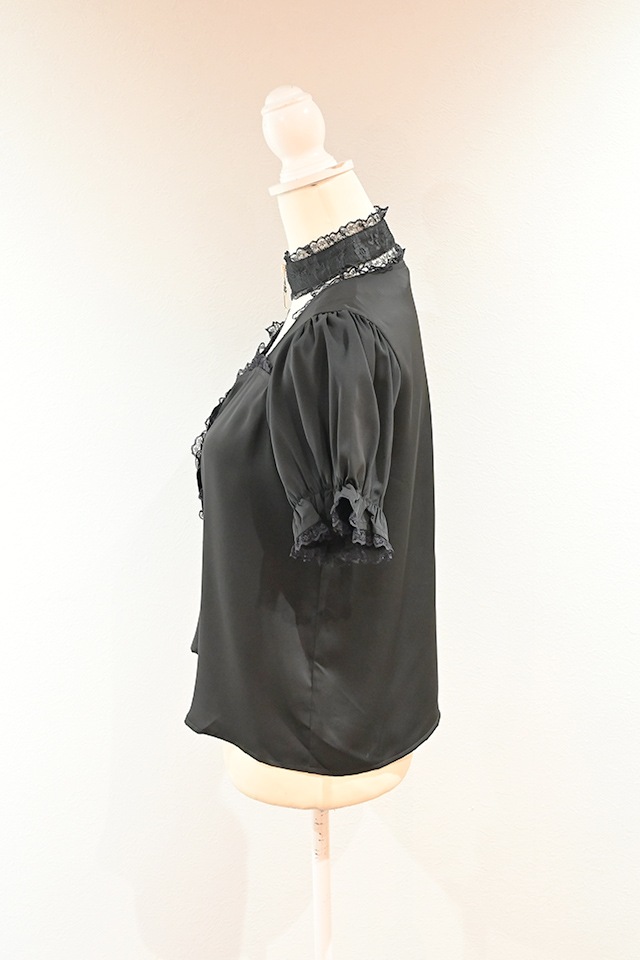 MA*RS】クロスチョーカー付きブラウス - BLK/BLK size-F | 地雷系