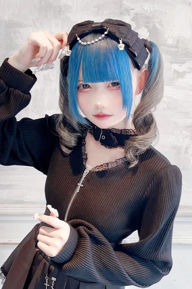 Princess Melody】クラウン×パールチェーンりぼんカチューシャ