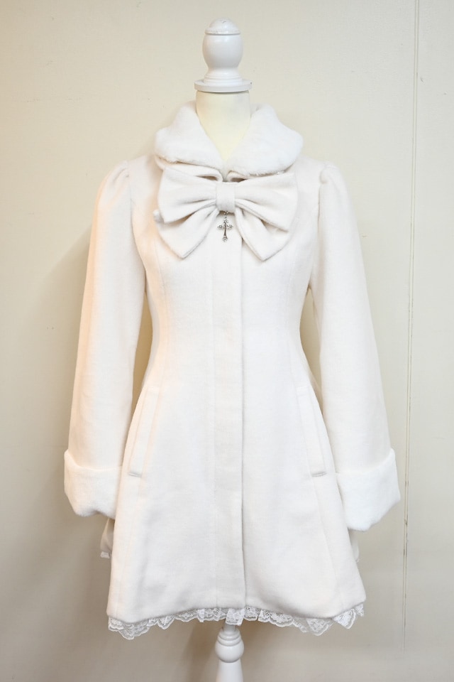 リボン付きメロディコート MA*RS】【TETOYちゃんコラボ】クロスリボンケープ付きコート