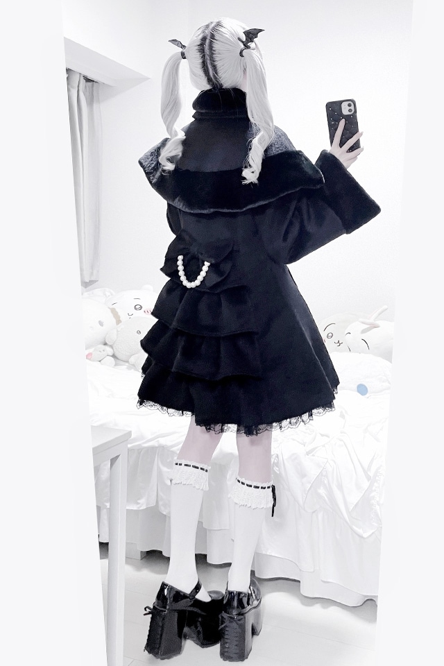 MA*RS】【TETOYちゃんコラボ】クロスリボンケープ付きコート