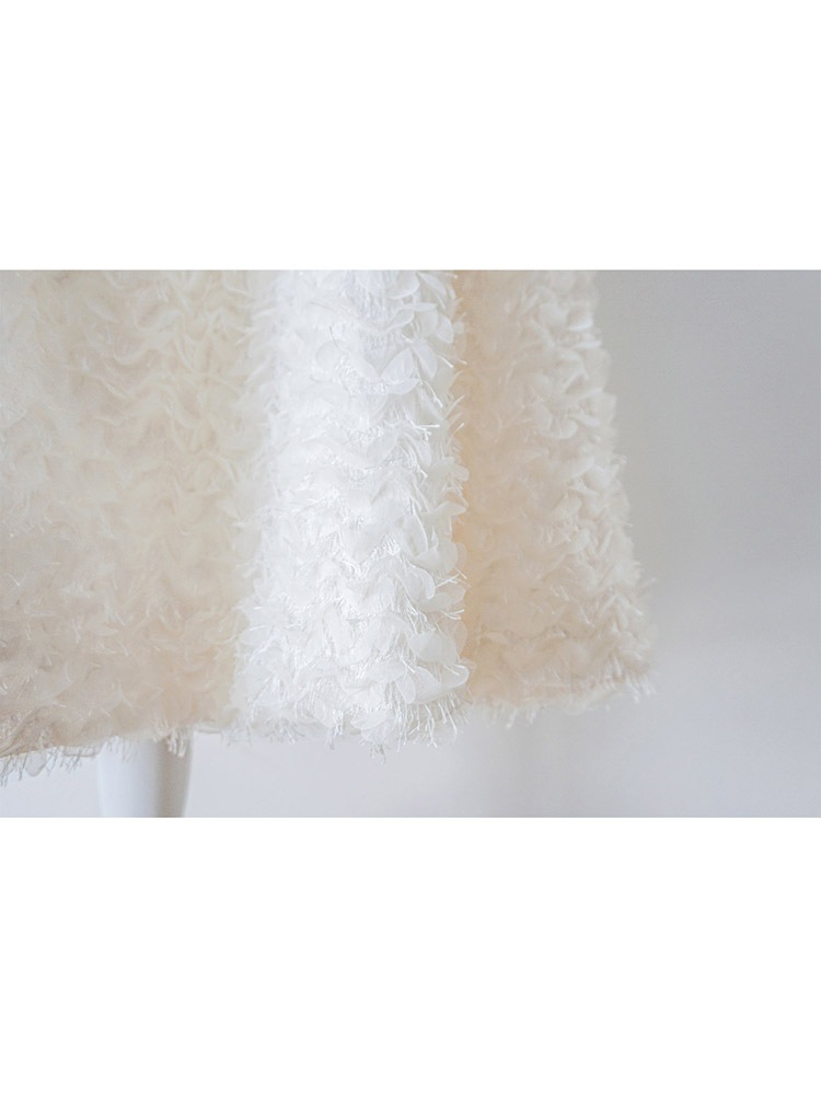 最終お値下げ！！！Lily by lisa フラワーチュールボリュームスカート フラワーチュールボリュームスカート/white | SKIRT | Lily by Risa