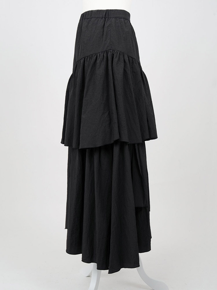 ティアードボリュームスカート/black | SKIRT | Lily by Risa
