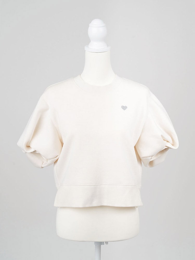 bibiy Bibiy B SWEATSHIRT ビビィ パフスリーブスウェット