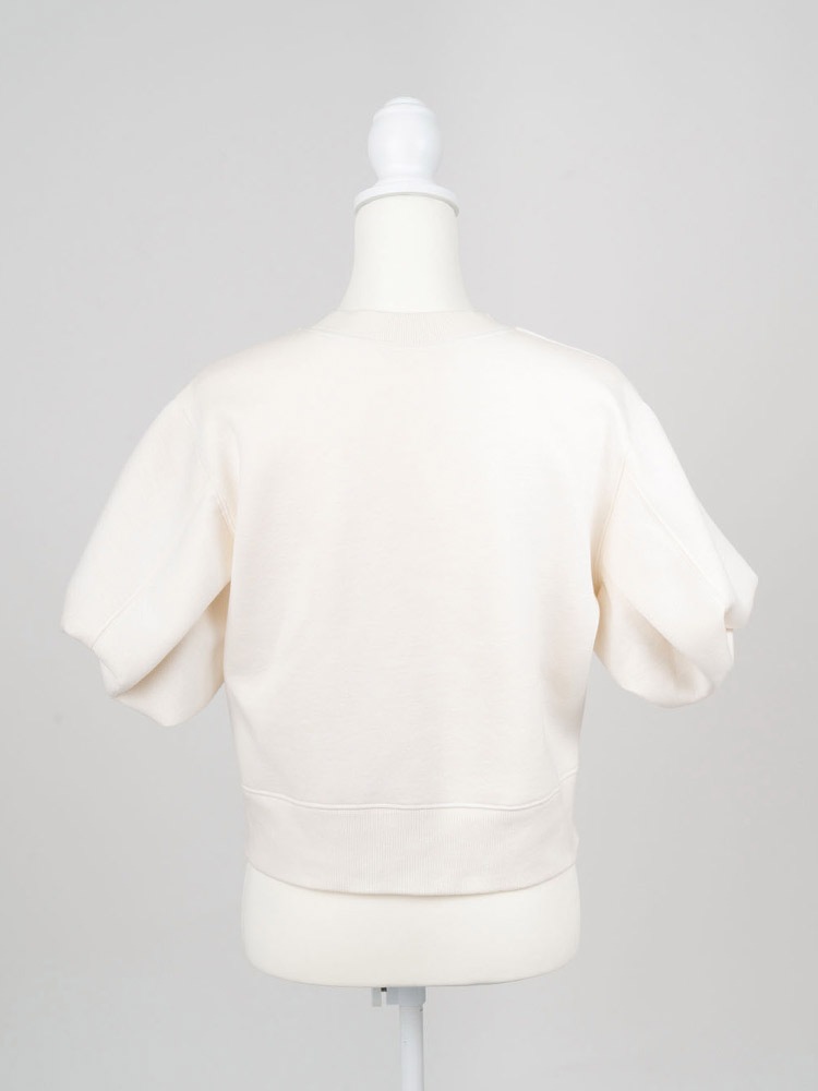 yoihi パフスリーブスウェット パフスリーブスウェット/white | TOPS | Lily by Risa