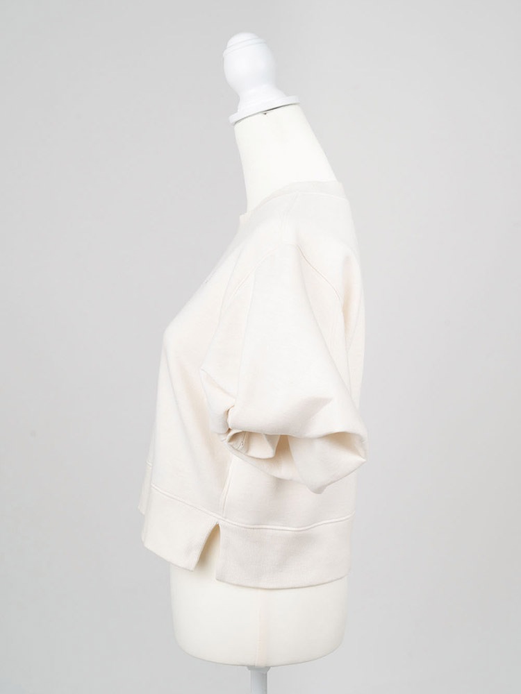 【美品✨】23SS SHE Tokyo パフスリーブスウェット Jess 完売品 THREE FIFTY STANDARD セーラー風のハーフジップスウェット