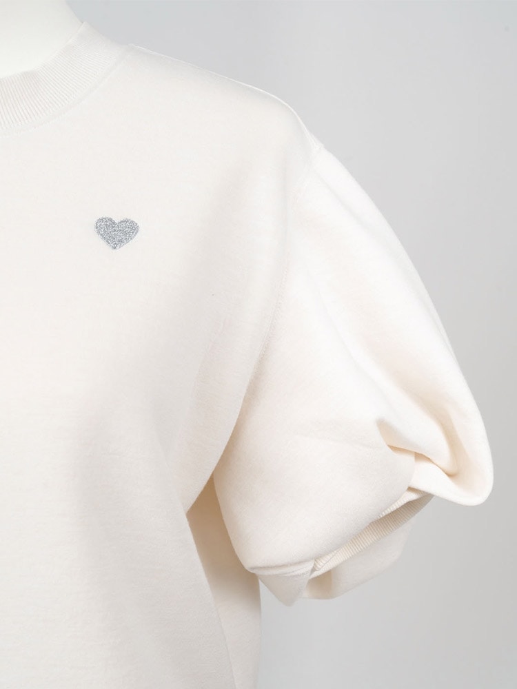 パフスリーブスウェット/white | TOPS | Lily by Risa