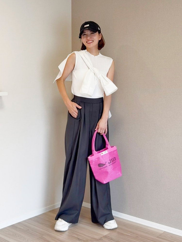 45R kurasi ストライプワイドパンツ ストライプワイドパンツ | PANTS | Lily by Risa