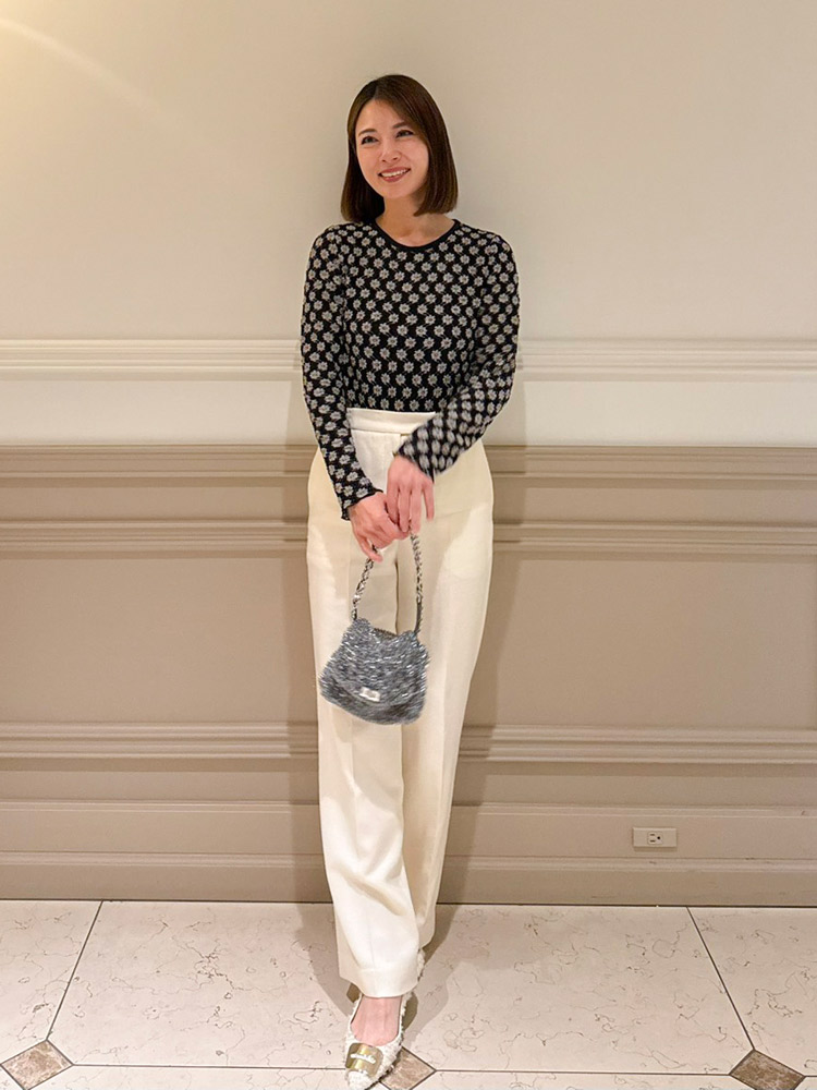 リリーブラウン シアーフラワートップス 黒 シアーフラワートップス/black | TOPS | Lily by Risa