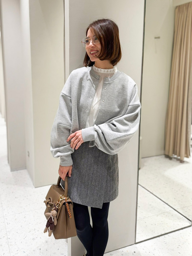 ソフトタッチカーディガン/gray | TOPS | Lily by Risa