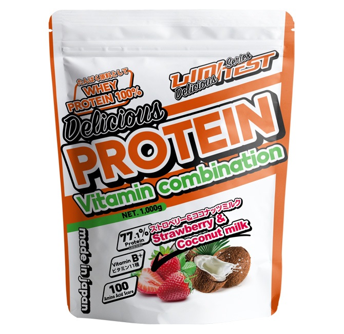 【専用】ホエイプロテイン Deliciousシリーズ 1kg ストロベリー&ココナッツミルク