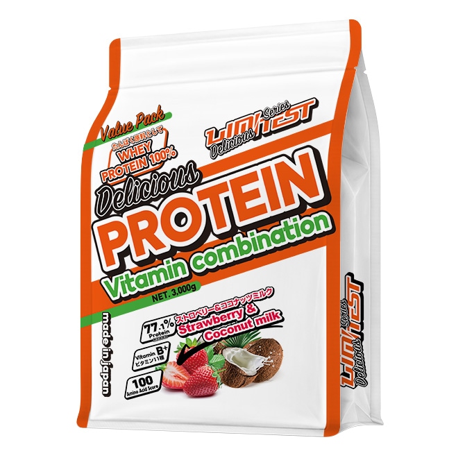 【専用】ホエイプロテイン Deliciousシリーズ 大容量3kg ストロベリー&ココナッツミルク