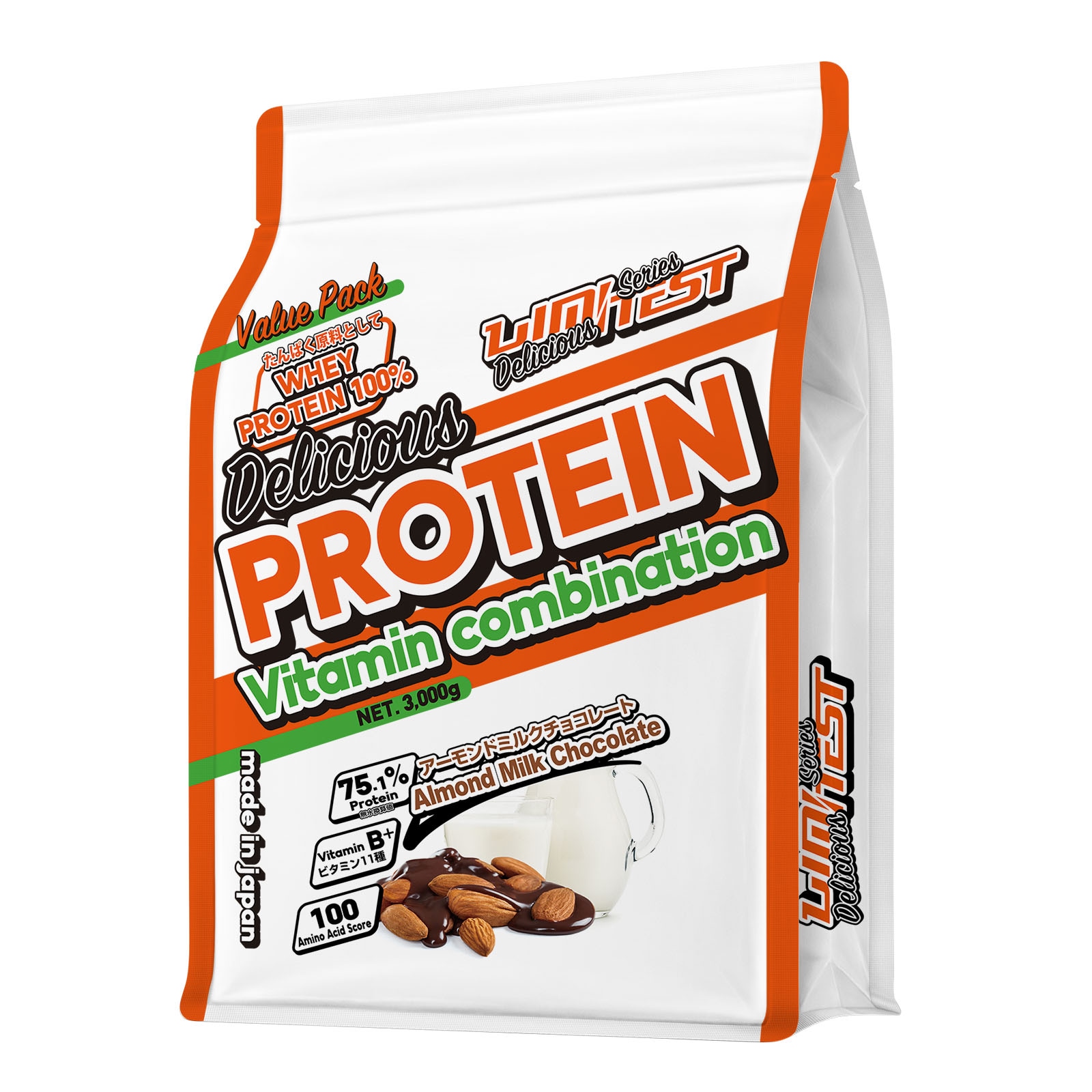 【専用】ホエイプロテイン Deliciousシリーズ 大容量3kg アーモンドミルクチョコレート