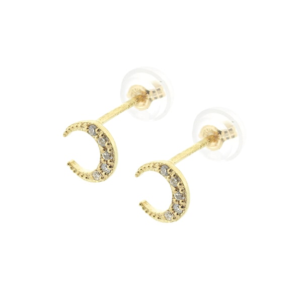 Crescent Moon Pierce K10YG