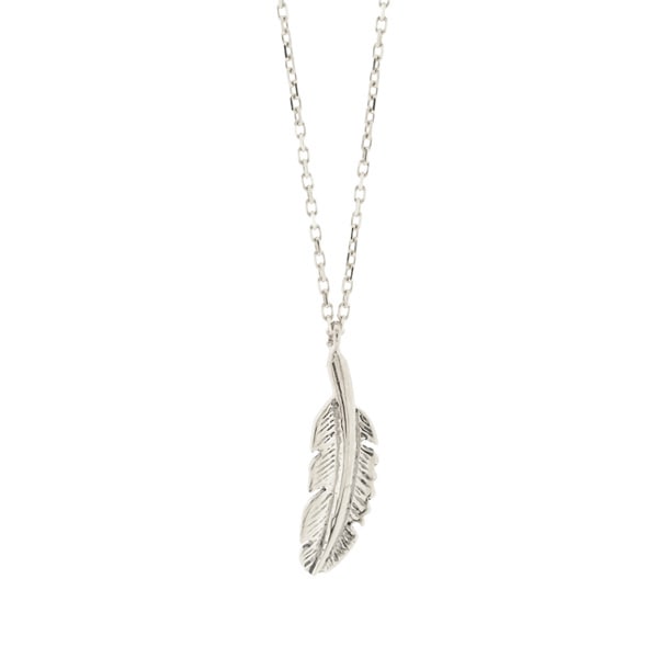 Leap Feather Necklace K10WG