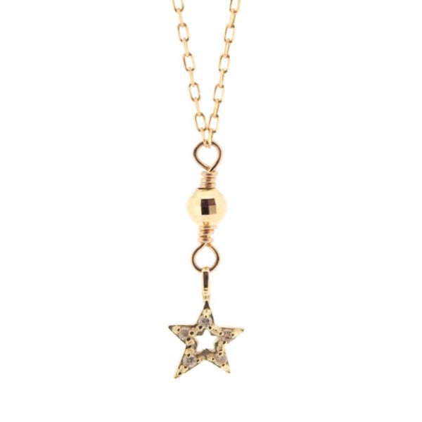 Mirror ball Star Necklace