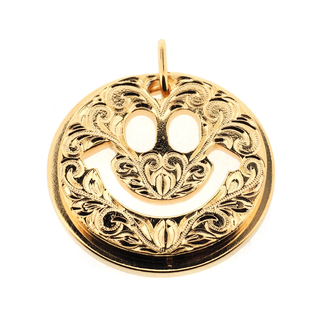Smile key holder Gold  �ϥ磻���󥸥奨�꡼�����ޥ��륭���ۥ�������˥������ޡ���