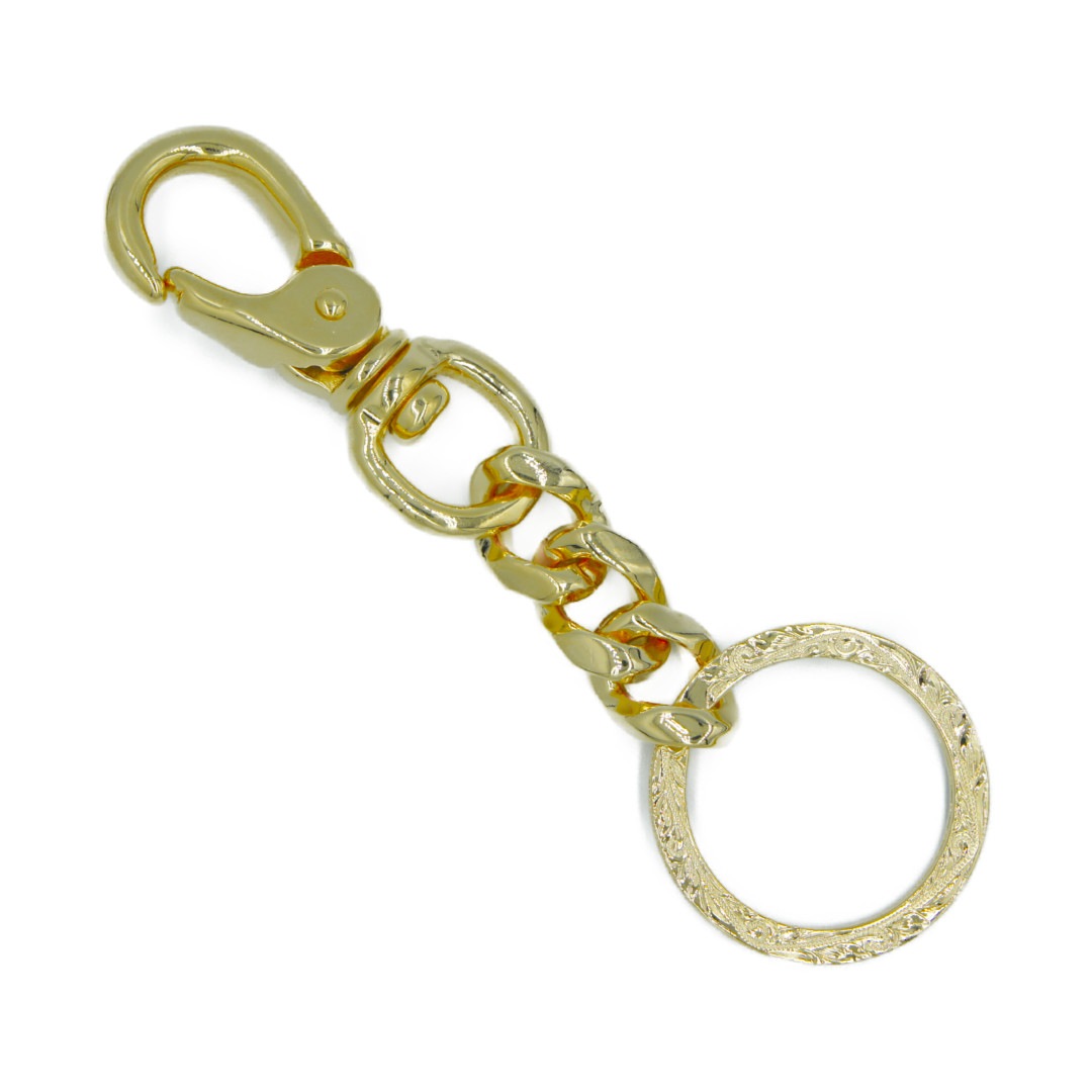 Hawaiian Key Chain Ring Gold ハワイアンジュエリー キーチェーンリング メンズ アクセサリー / Linamoa online shop ジュエリーブランド