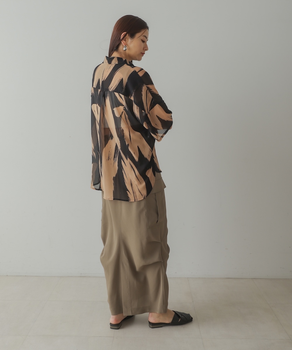 CIEL'AIR/シエルエアー|PRINTED SHIRT(ﾌﾟﾘﾝﾄｼｬﾂ）【5523167