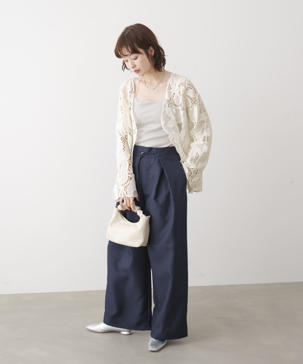 ホ*ト様 ジェーンマープル　スカラップレース カーディガン スカラップ刺繍レースカーディガン [510653 カーディガン[品番