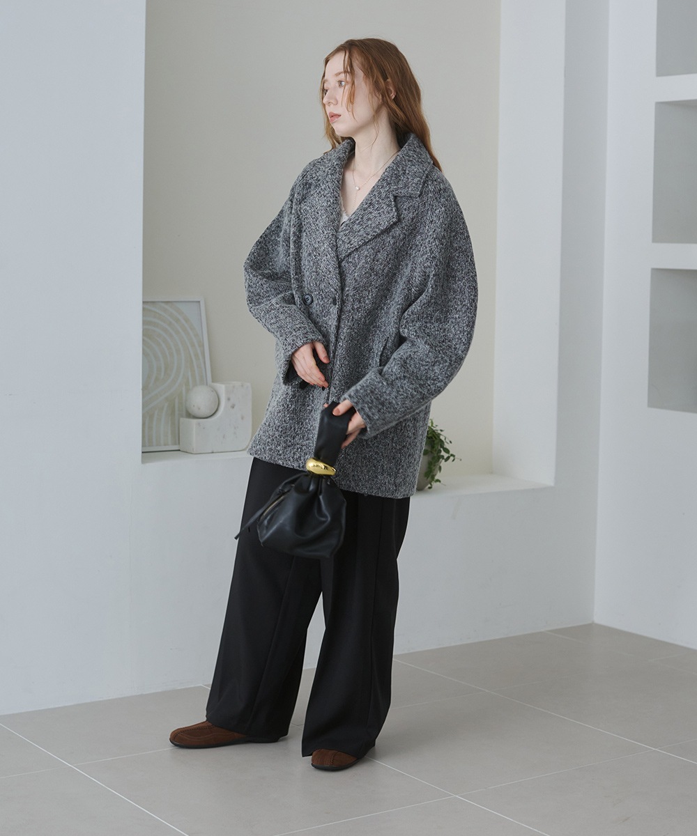 Bab/バブ|スリーブデザインハーフ丈コート【5540162】【仕入れ・卸