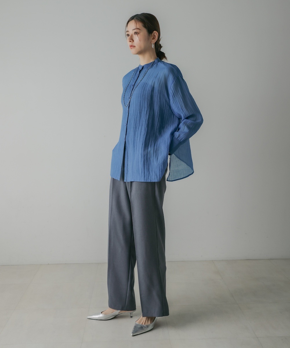 レイチェルページ CIEL'AIR/シエルエアー |BACK CROSS SHEER SHIRT(ﾊﾞｯｸｸﾛｽｼｱｰｼｬﾂ