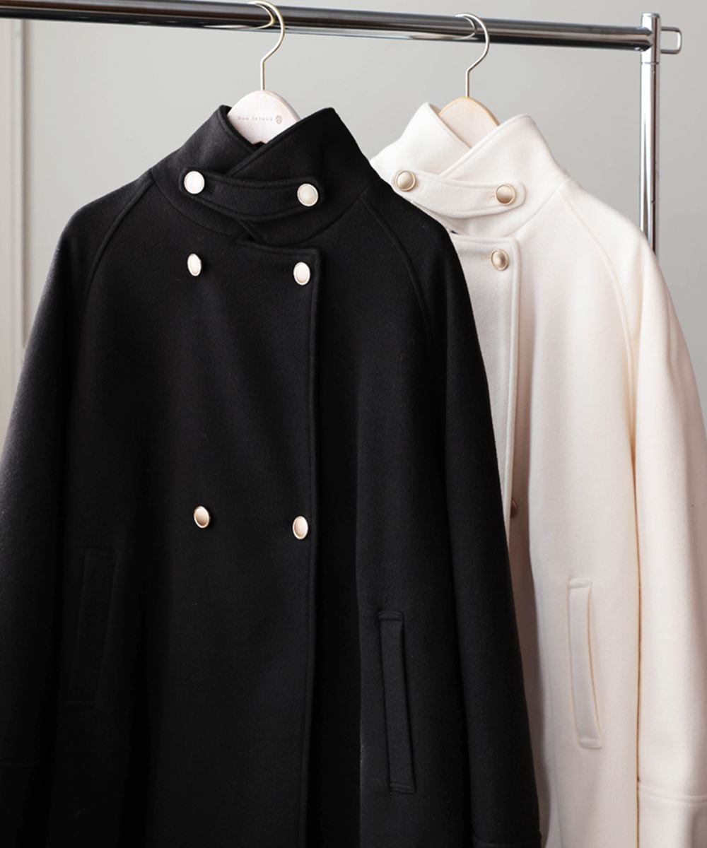 Bou Jeloud/ブージュルード | 中空糸メルトンPコート 【5441011