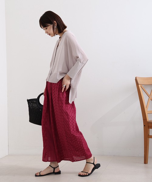 FENDI パッチワークプリント ドレープシルクパンツ FENDI タイウエスト シルクマキシドレス | ニュートラル