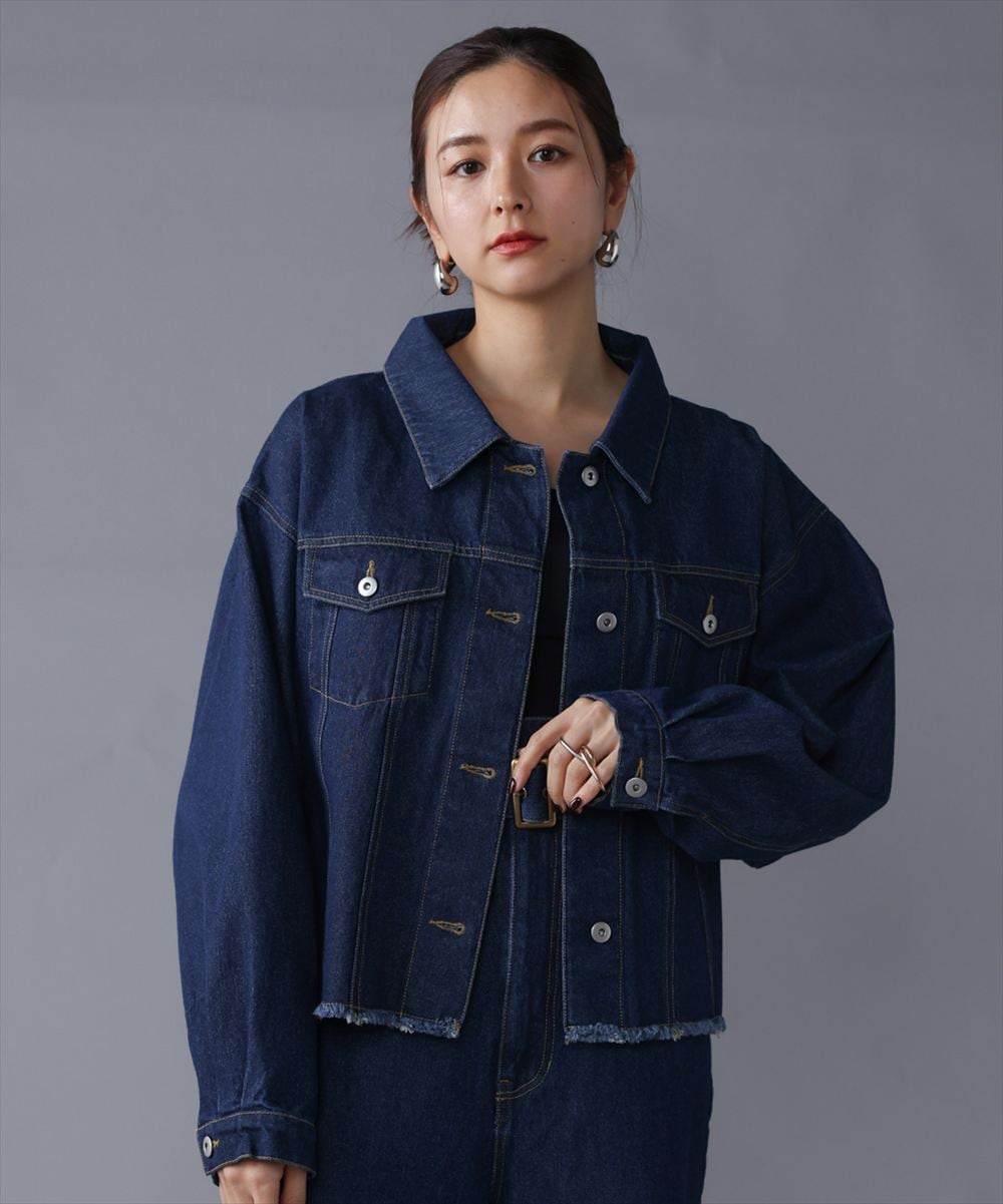 CIEL'AIR/シエルエアー | FRINGE DENIM JACKET（ﾌﾘﾝｼﾞﾃﾞﾆﾑｼﾞｬｹｯﾄ