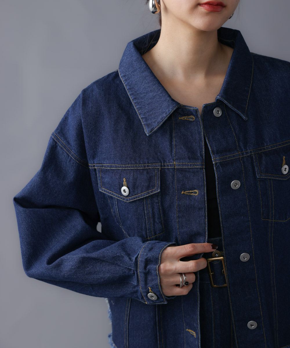 CIEL'AIR/シエルエアー | FRINGE DENIM JACKET（ﾌﾘﾝｼﾞﾃﾞﾆﾑｼﾞｬｹｯﾄ