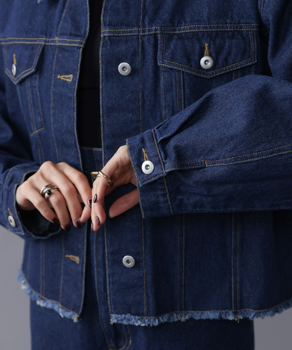 CIEL'AIR/シエルエアー | FRINGE DENIM JACKET（ﾌﾘﾝｼﾞﾃﾞﾆﾑｼﾞｬｹｯﾄ