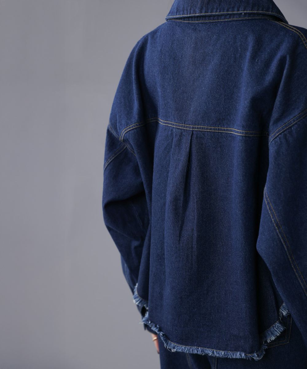 CIEL'AIR/シエルエアー | FRINGE DENIM JACKET（ﾌﾘﾝｼﾞﾃﾞﾆﾑｼﾞｬｹｯﾄ
