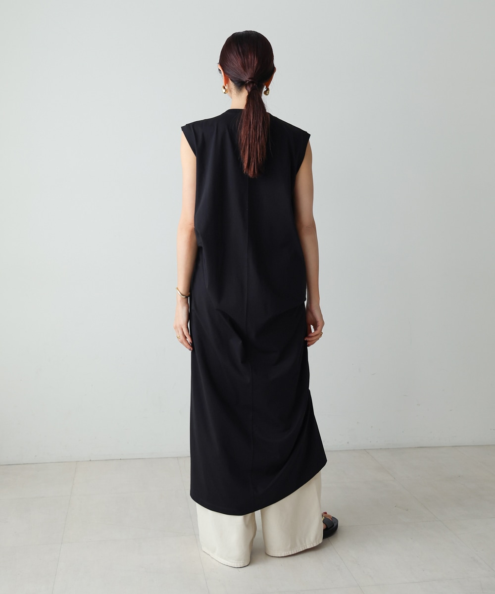 CIEL'AIR/シエルエアー|SLEEVELESS STACKED DRESS(ｽﾘｰﾌﾞﾚｽｽﾀｯｸﾄﾞ