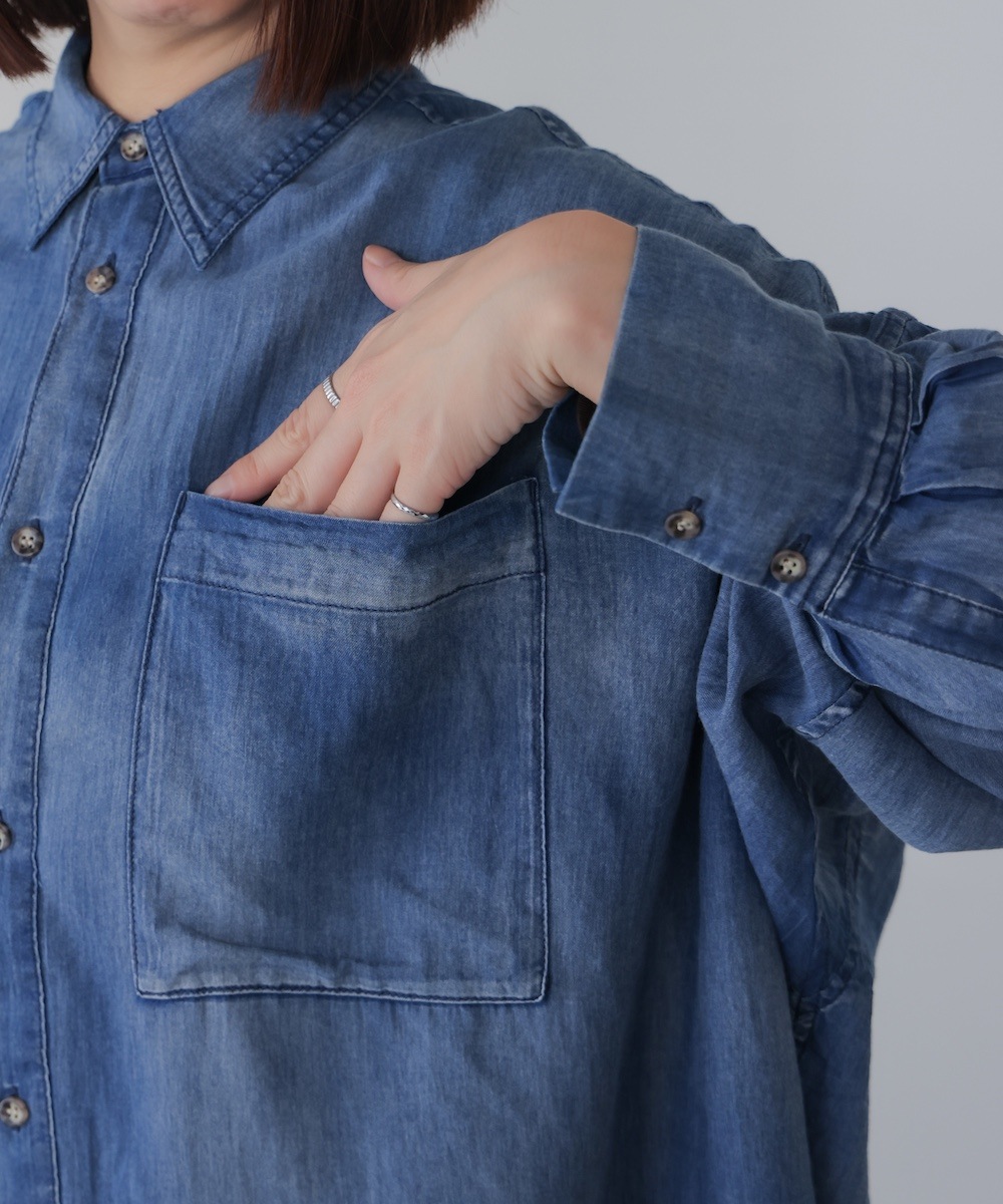 Bou Jeloud/ブージュルード|2．5ozデニムシャツ【7530071