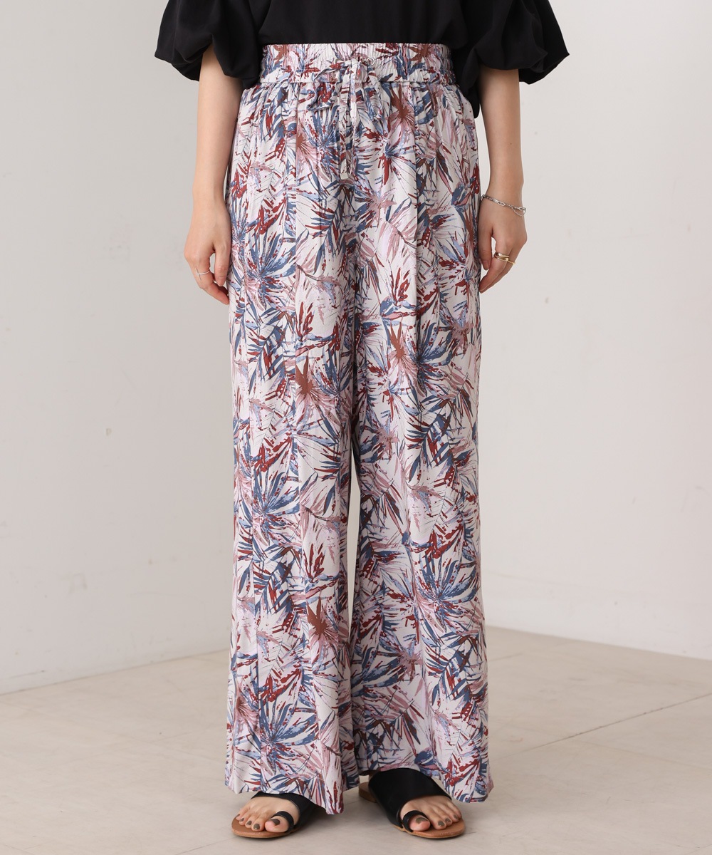 ユグドラシル　リーフ Bou Jeloud/ブージュルード|カラーリーフ柄パンツ【5525081