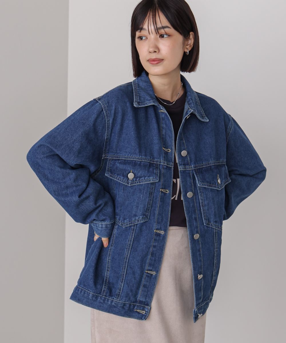 デニムジャケット Bou Jeloud Bou Jeloud 異素材リメイクニットデニム