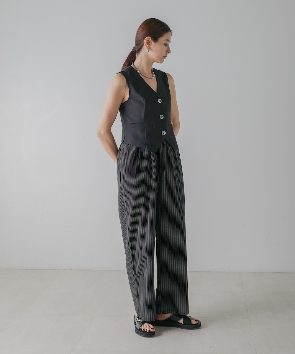 CIEL'AIR/シエルエアー |LINEN LIKE VEST (ﾘﾈﾝﾗｲｸﾍﾞｽﾄ）【5523007