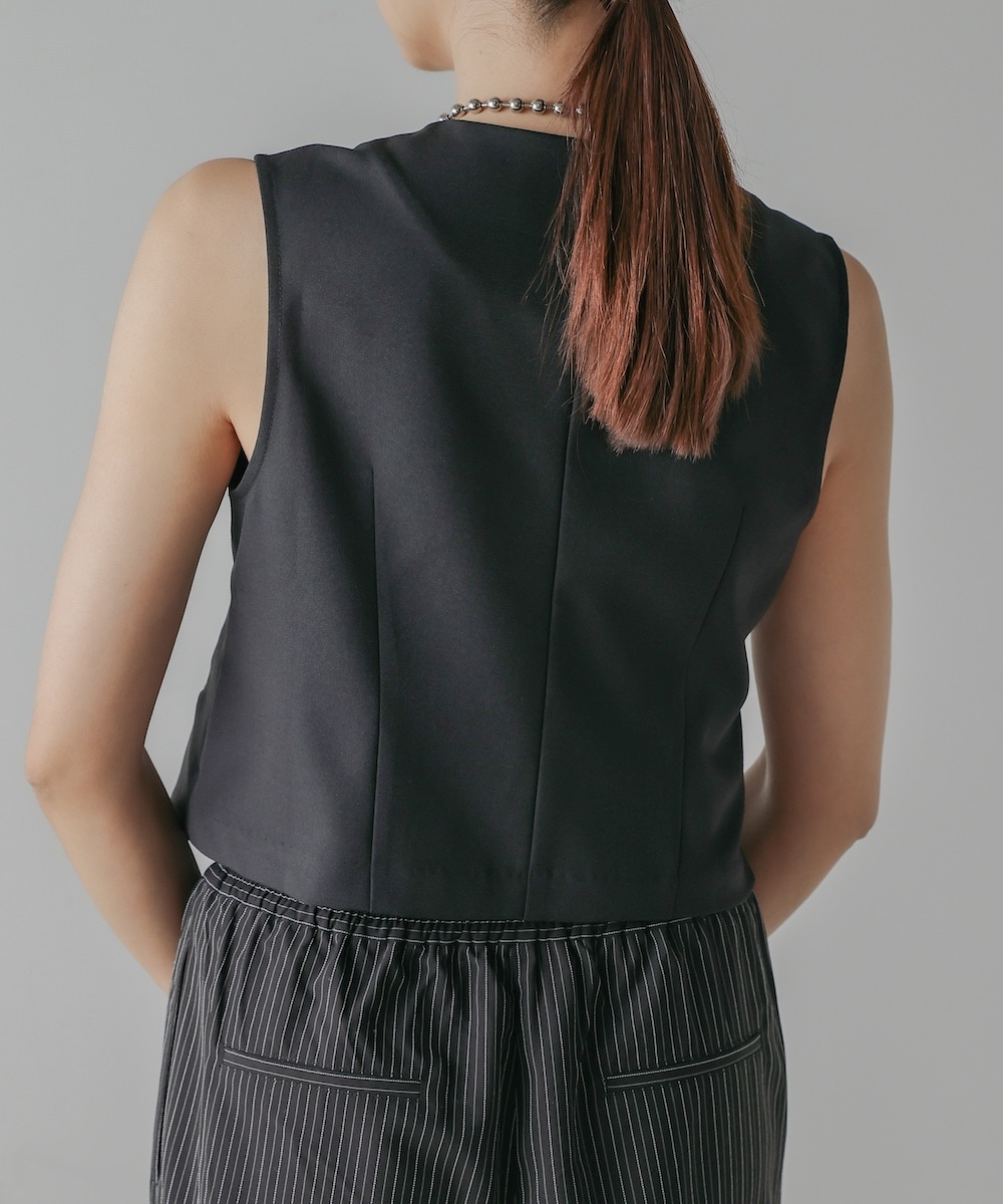 CIEL'AIR/シエルエアー |LINEN LIKE VEST (ﾘﾈﾝﾗｲｸﾍﾞｽﾄ）【5523007