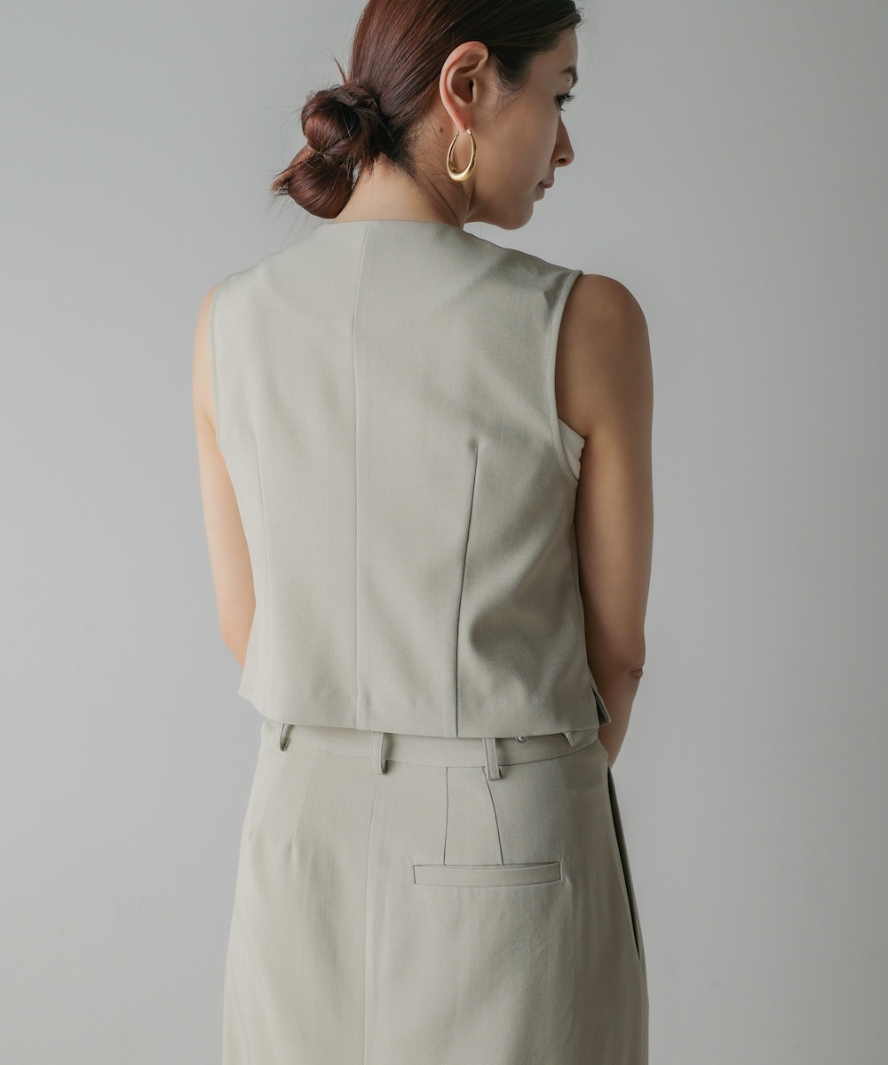 CIEL'AIR/シエルエアー |LINEN LIKE VEST (ﾘﾈﾝﾗｲｸﾍﾞｽﾄ）【5523007
