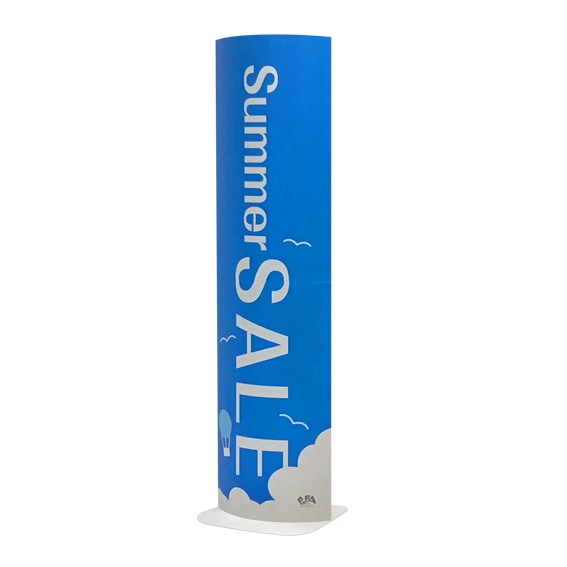 スタンドpop ｐｏｐａ ｌサイズ 組み立ては広げるだけで簡単に設置できる紙製フロアスタンドpop