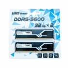 リンクスインターナショナル デスクトップ用 DDR5メモリ LM5D 64GB (32GB×2) 全モジュール100%テスト済み LINKS Memory LM5D-5600U32GX2-64G